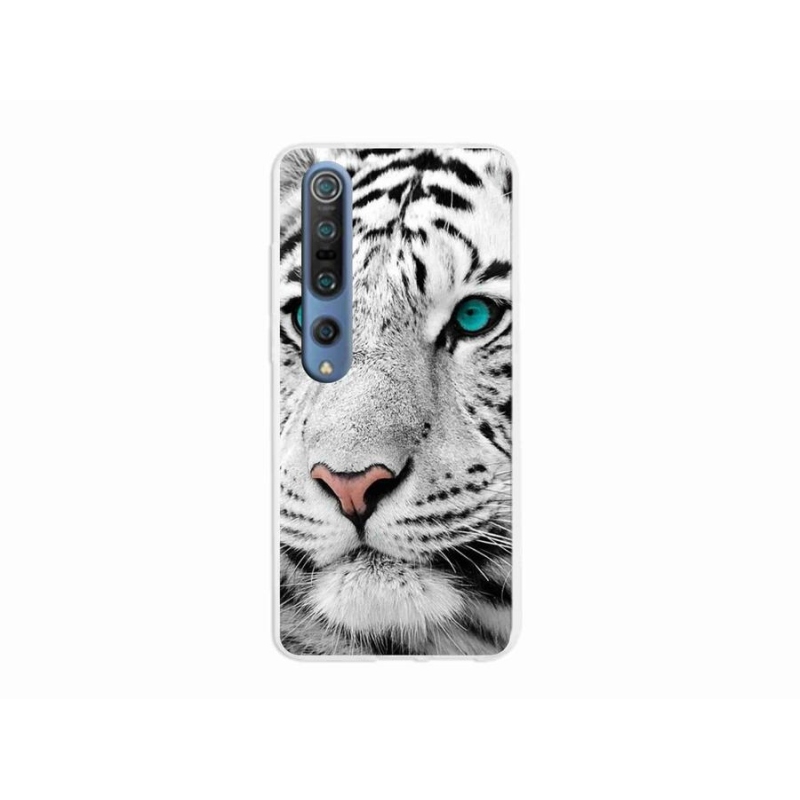 Gél borítás mmCase a Xiaomi Mi 10 Pro készülékhez - fehér tigris
