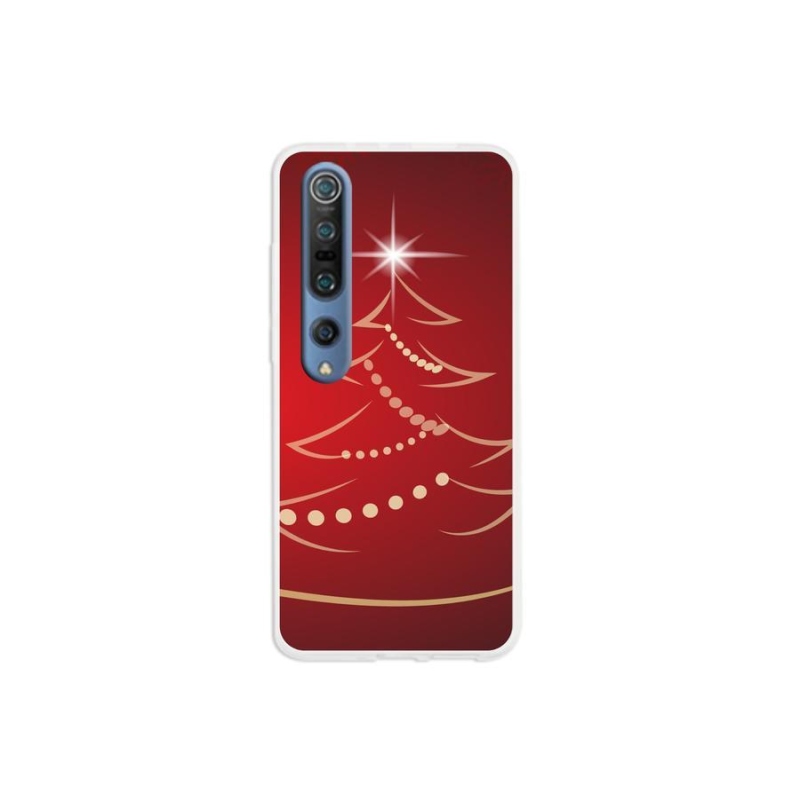 Gél borító mmCase a Xiaomi Mi 10 Pro számára - karácsonyfa karikatúra