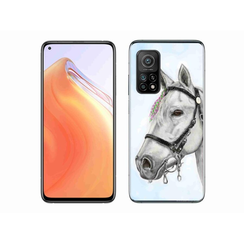 Gél borítás mmCase a Xiaomi Mi 10T 5G-hez - fehér ló 1