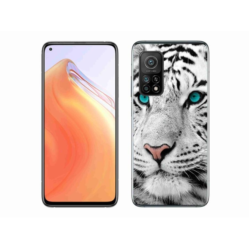 Gél borítás mmCase a Xiaomi Mi 10T 5G-hez - fehér tigris