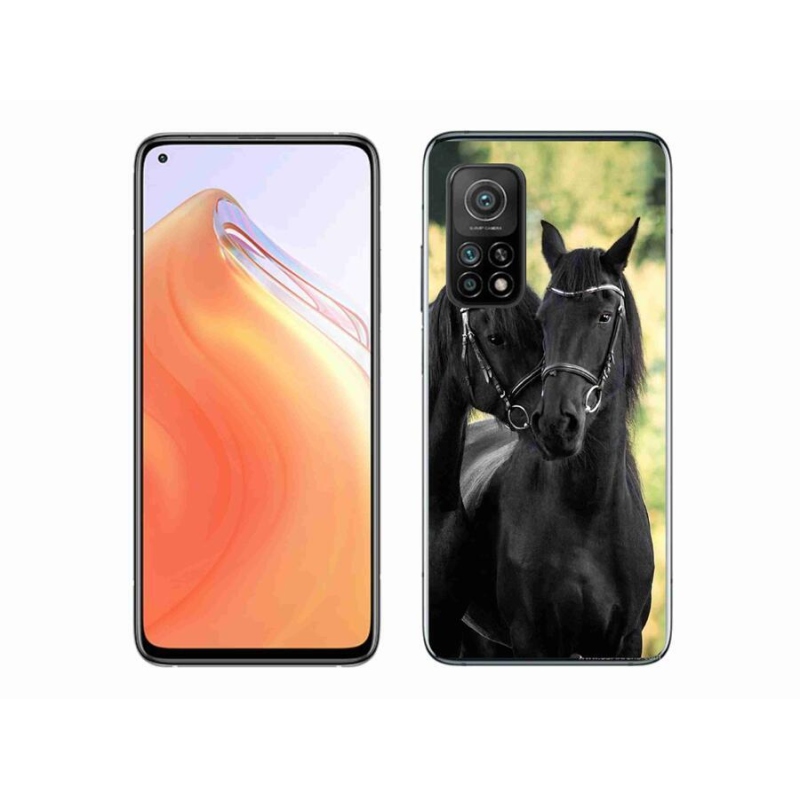 Gél borítás mmCase a Xiaomi Mi 10T 5G-hez - két fekete ló