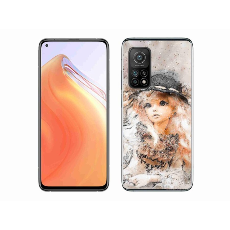 Gél borító mmCase a Xiaomi Mi 10T 5G-hez - lány kalapban