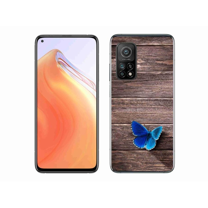 Gél borítás mmCase a Xiaomi Mi 10T 5G-hez - kék pillangó 1