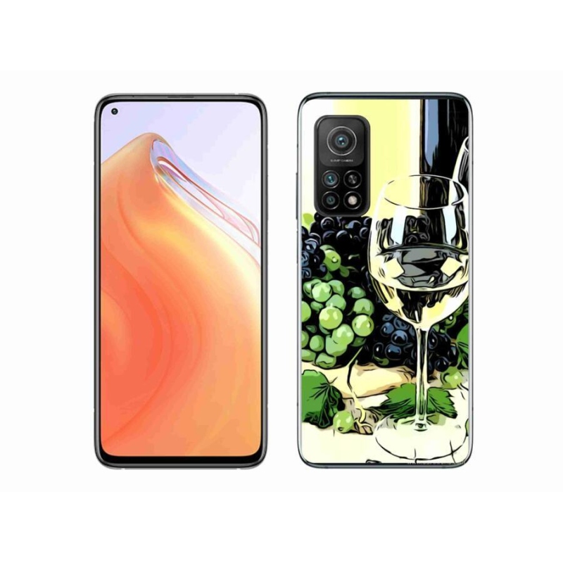 Gél borítás mmCase a Xiaomi Mi 10T 5G számára - pohár bor