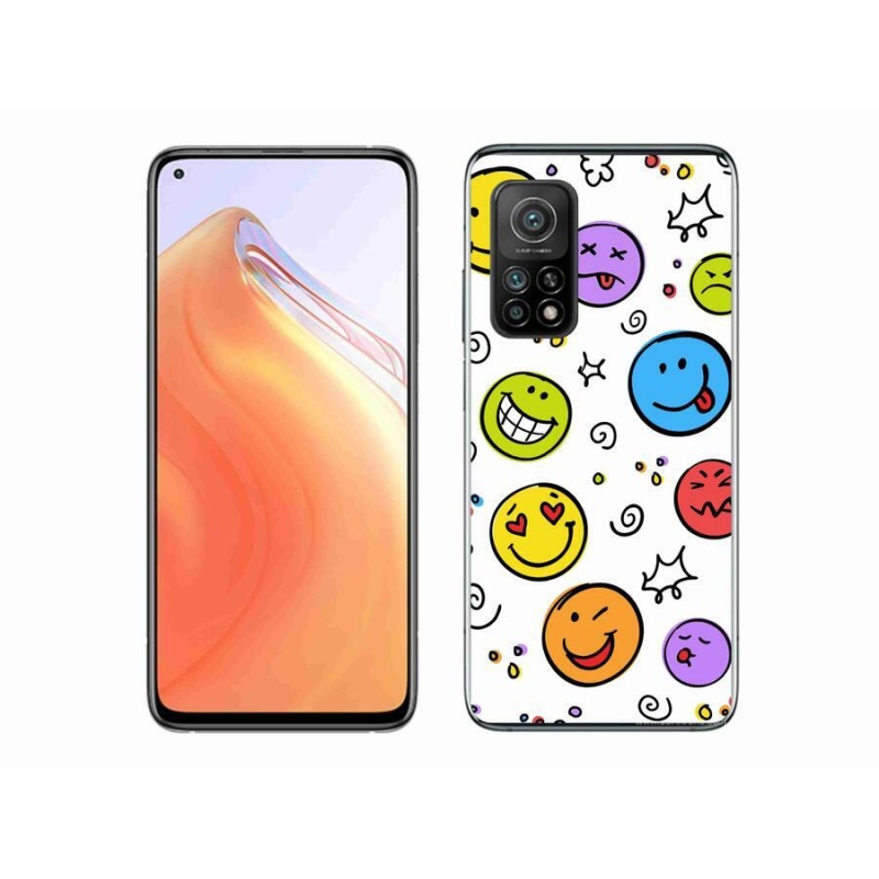 Gél borító mmCase a Xiaomi Mi 10T 5G számára - smiley-k