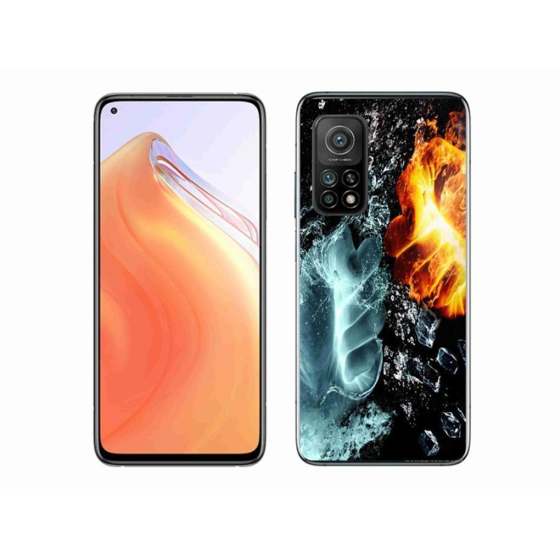 Gél borítás mmCase a Xiaomi Mi 10T 5G számára - víz és tűz
