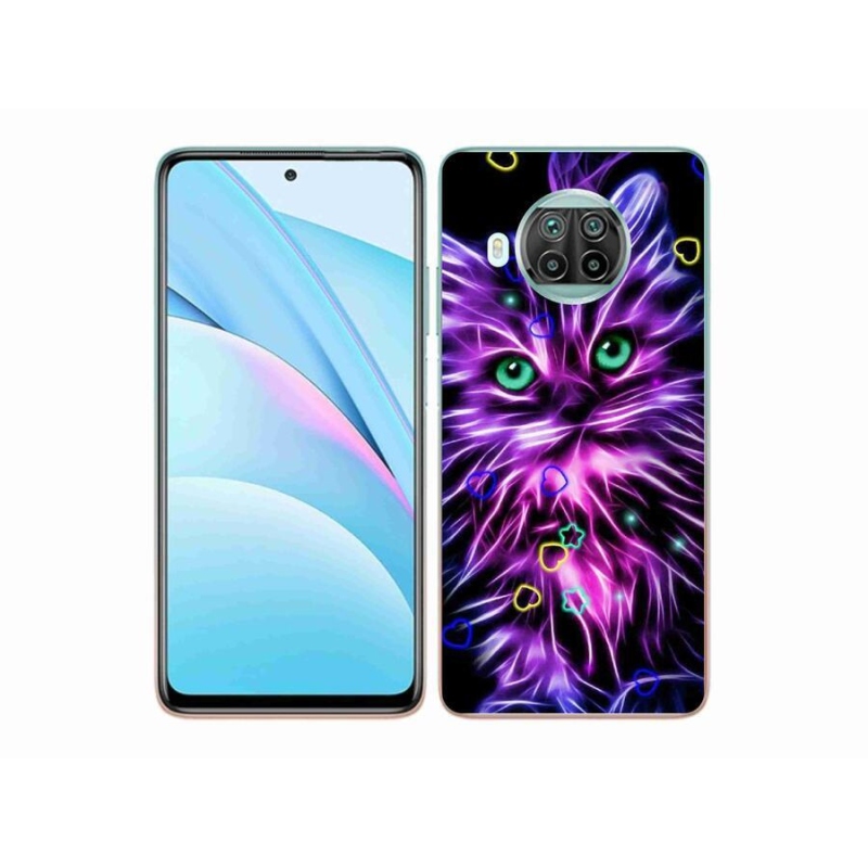 Gél borítás mmCase a Xiaomi Mi 10T Lite 5G számára - absztrakt macska