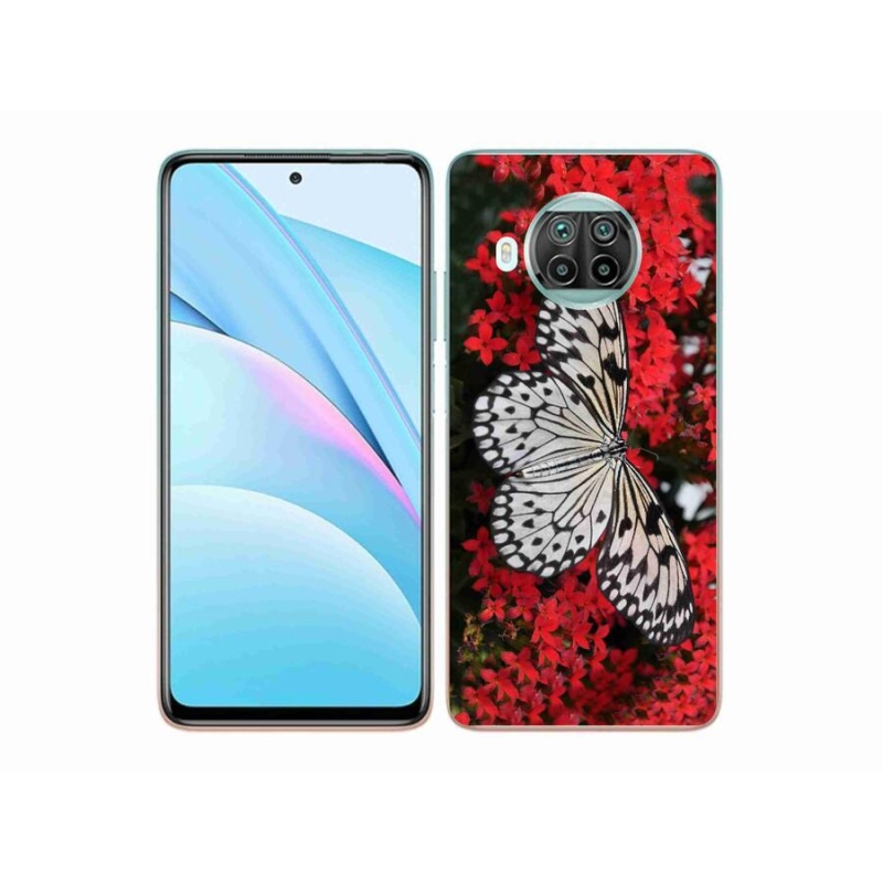 Gél borítás mmCase a Xiaomi Mi 10T Lite 5G-hez - fekete és fehér pillangó 1