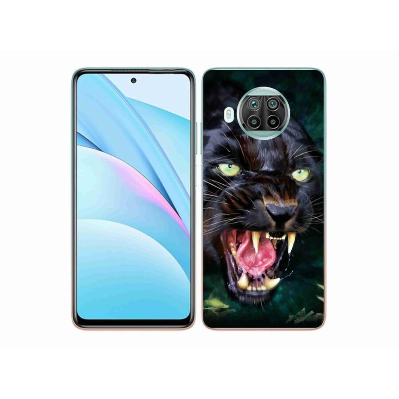 Gél borítás mmCase a Xiaomi Mi 10T Lite 5G számára - dühös fekete párduc
