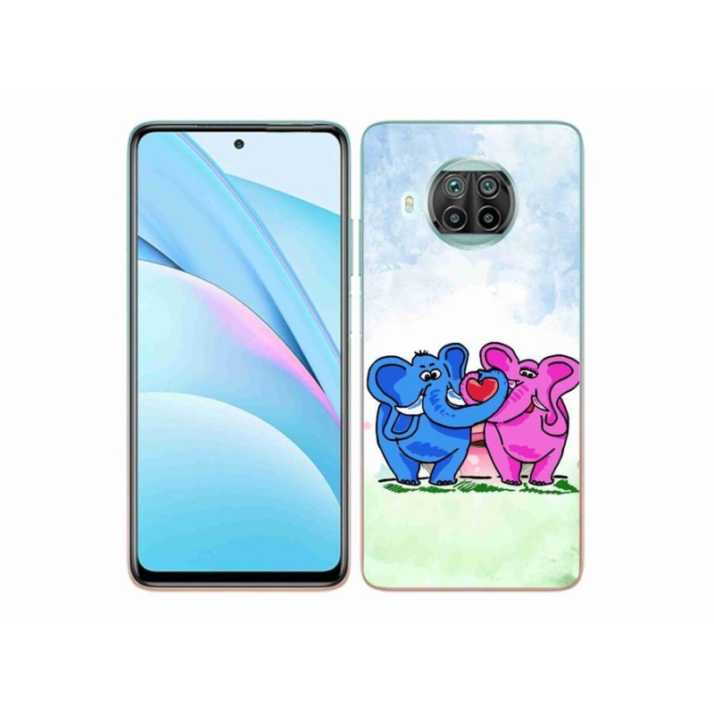 Gél borítás mmCase a Xiaomi Mi 10T Lite 5G számára - szerelmes elefántok
