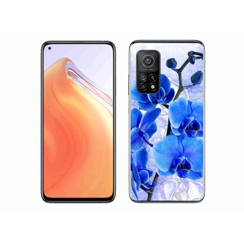 Gél borítás mmCase a Xiaomi Mi 10T Pro 5G számára - kék virágok