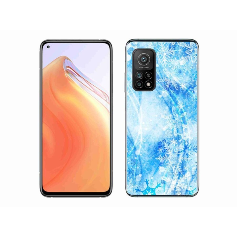 Gél borítás mmCase a Xiaomi Mi 10T Pro 5G számára - hópelyhek