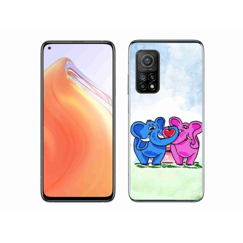 Gél borítás mmCase a Xiaomi Mi 10T Pro 5G-hez - szerelmes elefántokba