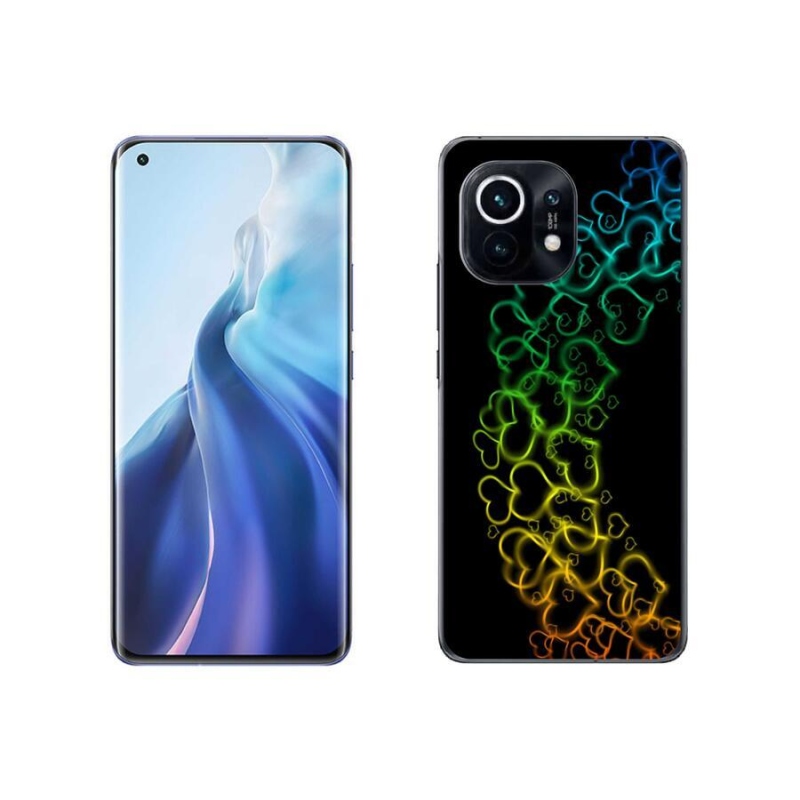 Gél borítás mmCase a Xiaomi Mi 11-hez - színes szívek