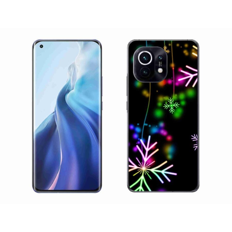 Gél borítás mmCase a Xiaomi Mi 11-hez - színes hópelyhek