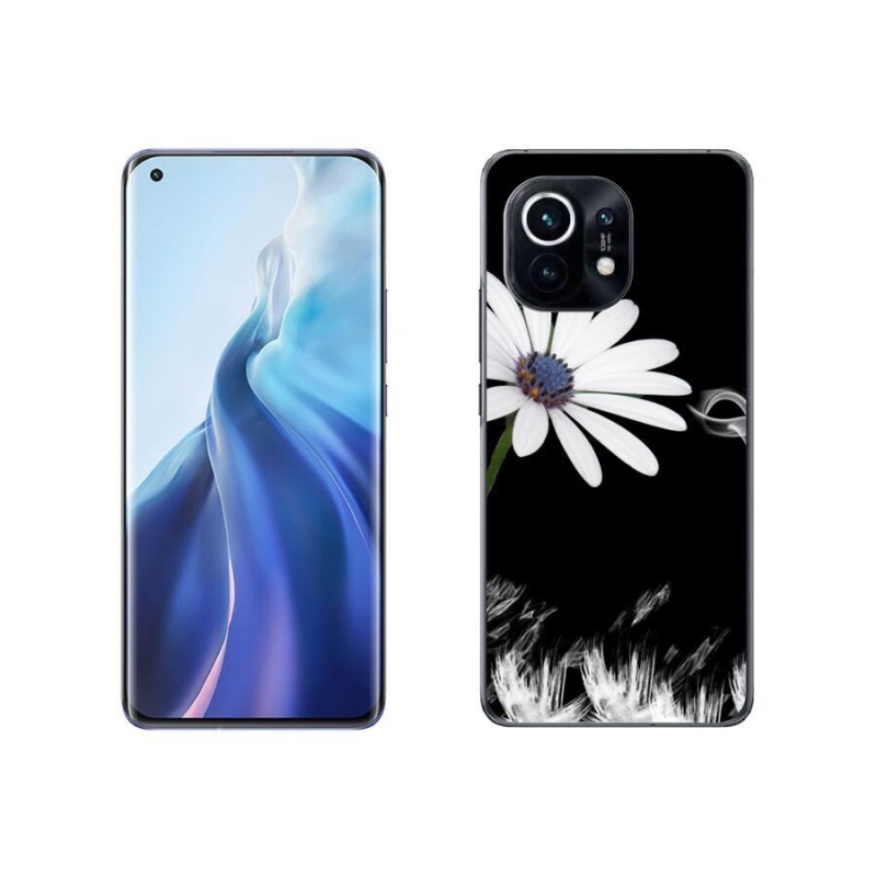 Gél borítás mmCase a Xiaomi Mi 11-hez - fehér virág