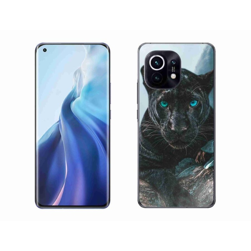 Gél borítás mmCase a Xiaomi Mi 11-hez - fekete párduc