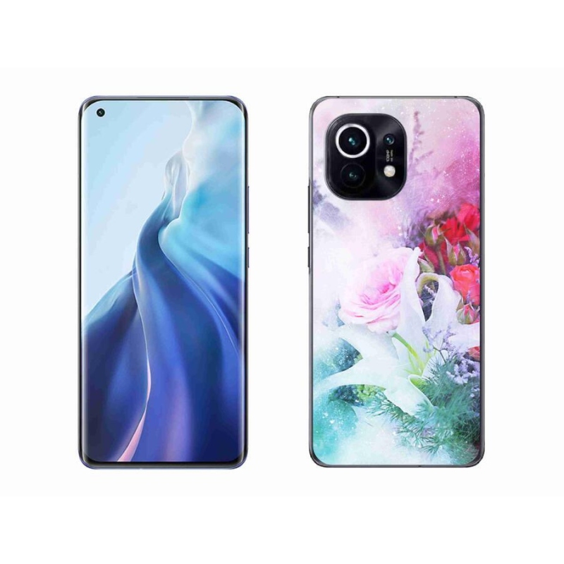 Gél borítás mmCase a Xiaomi Mi 11-hez - virágok 4