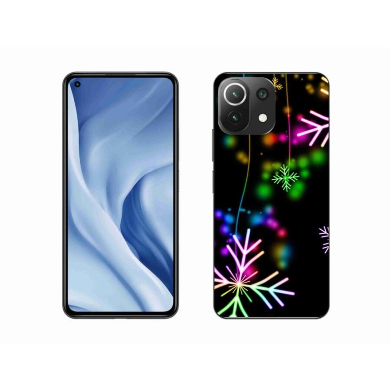 Gél borítás mmCase a Xiaomi Mi 11 Lite 4G/5G-hez - színes pelyhekkel