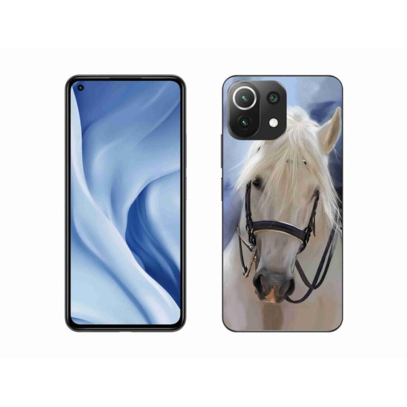 Gél borítás mmCase a Xiaomi Mi 11 Lite 4G/5G-hez - fehér ló