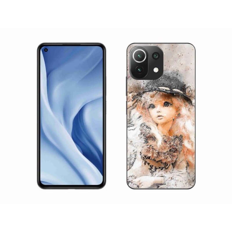 Gél borítás mmCase a Xiaomi Mi 11 Lite 4G/5G-hez - lány kalapban