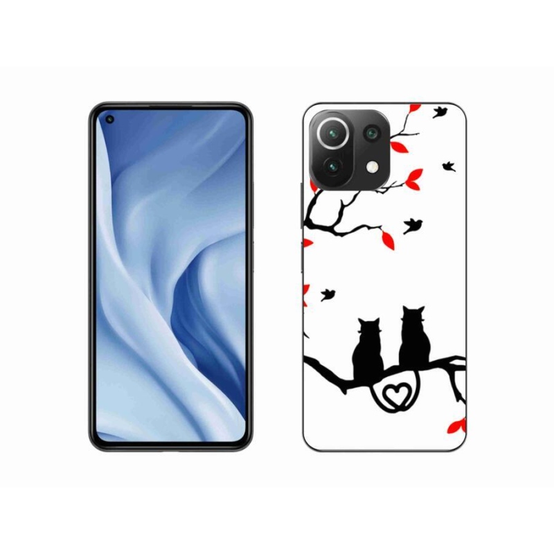 Gél borítás mmCase a Xiaomi Mi 11 Lite 4G/5G-hez - macska szeretet