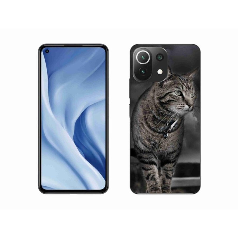 Gél borítás mmCase a Xiaomi Mi 11 Lite 4G/5G-hez - macska