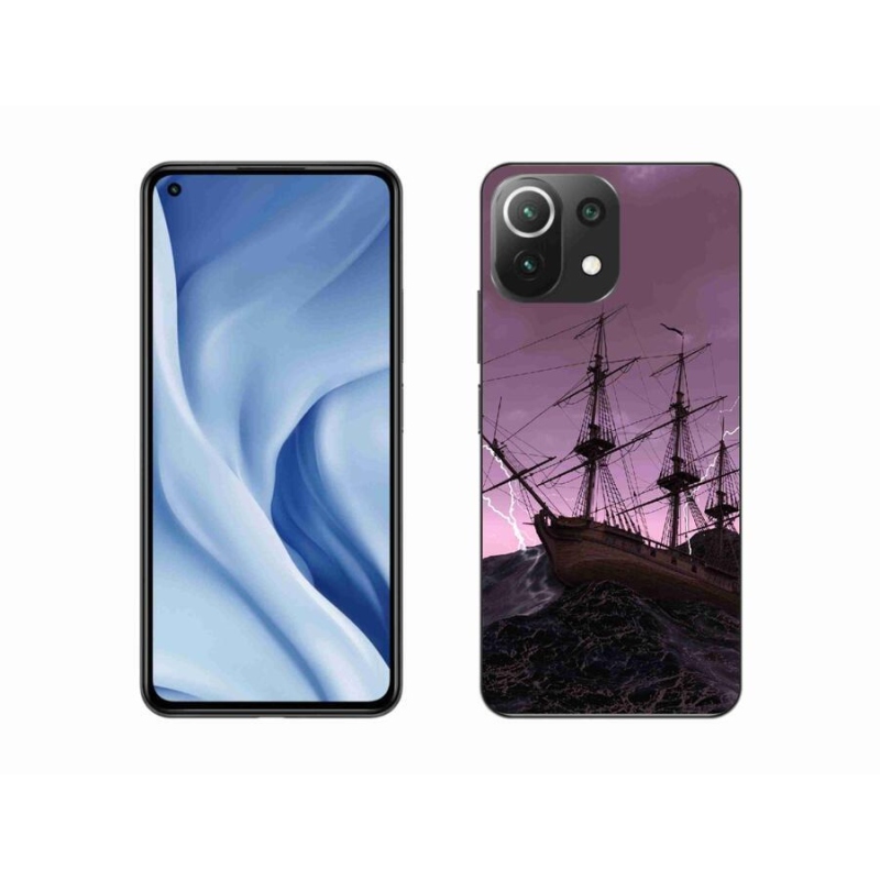 Gél borítás mmCase a Xiaomi Mi 11 Lite 4G/5G-hez - hajó a viharban