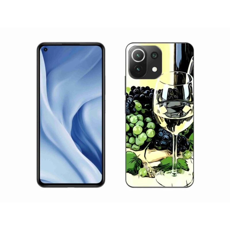 Gél borítás mmCase a Xiaomi Mi 11 Lite 4G/5G számára - pohár bor