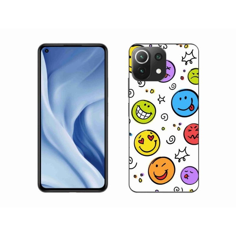 Gél borítás mmCase a Xiaomi Mi 11 Lite 4G/5G készülékhez - smiley-k