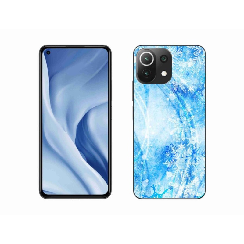 Gél borítás mmCase a Xiaomi Mi 11 Lite 4G/5G készülékhez - hópelyhek