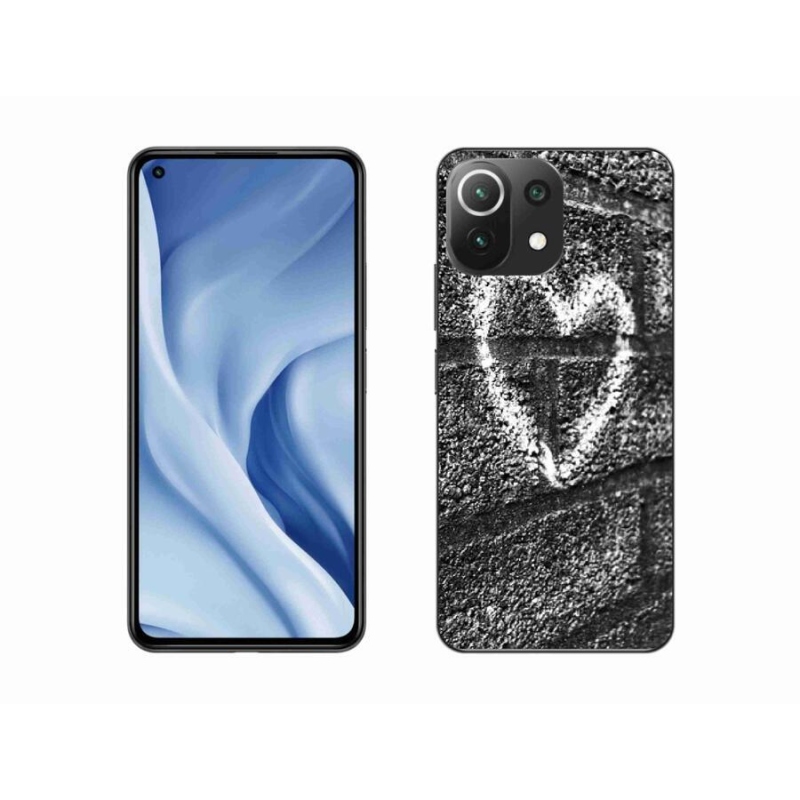 Gél borítás mmCase a Xiaomi Mi 11 Lite 4G/5G-hez - szív a falon
