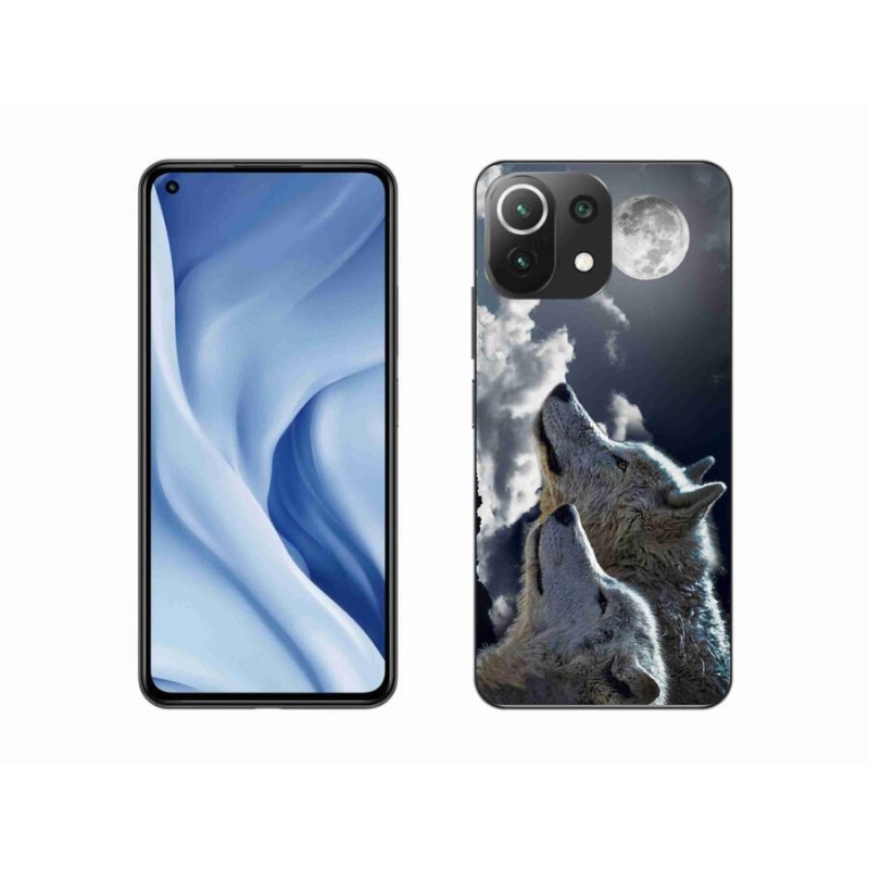 Gél borítás mmCase a Xiaomi Mi 11 Lite 4G/5G-hez - farkasok