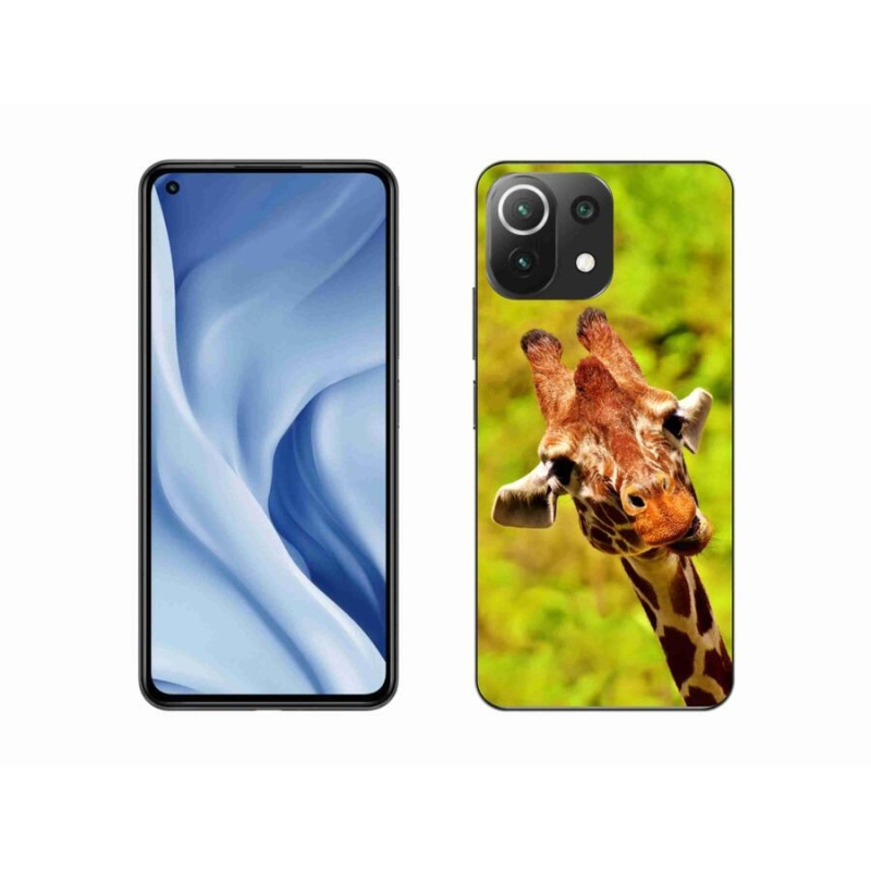 Gél borítás mmCase a Xiaomi Mi 11 Lite 4G/5G-hez - zsiráf