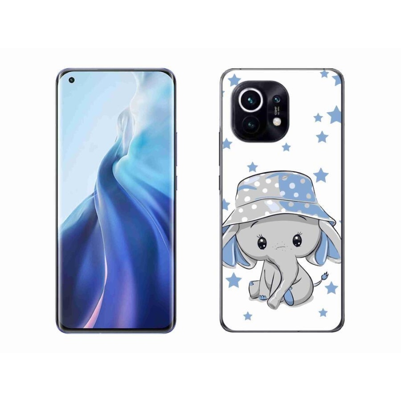 Gél borítás mmCase a Xiaomi Mi 11-hez - kék elefánt