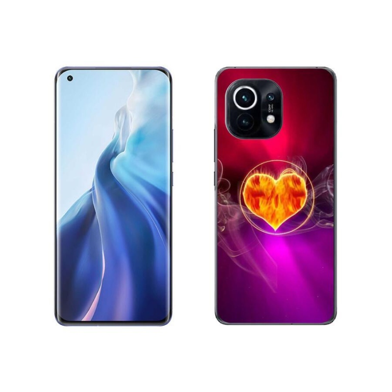 Gél borítás mmCase a Xiaomi Mi 11-hez - tüzes szív
