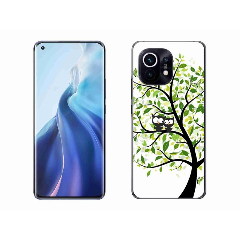 Gél borító mmCase a Xiaomi Mi 11-hez - baglyok a fán