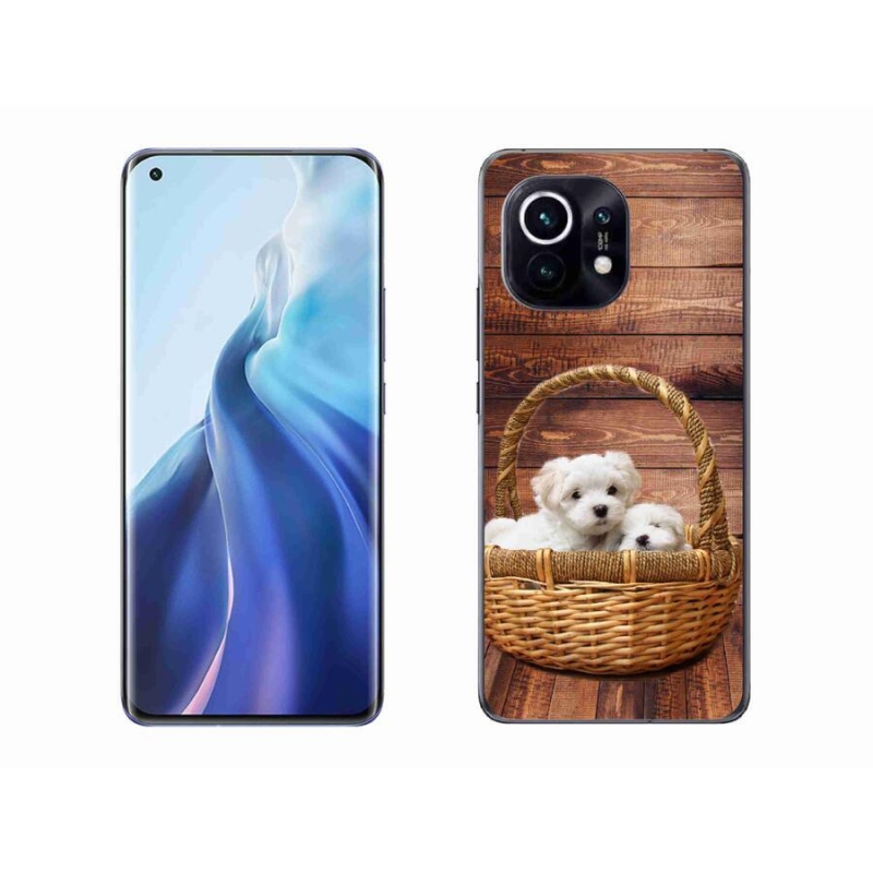 Gél borítás mmCase a Xiaomi Mi 11-hez - kölyökkutyák