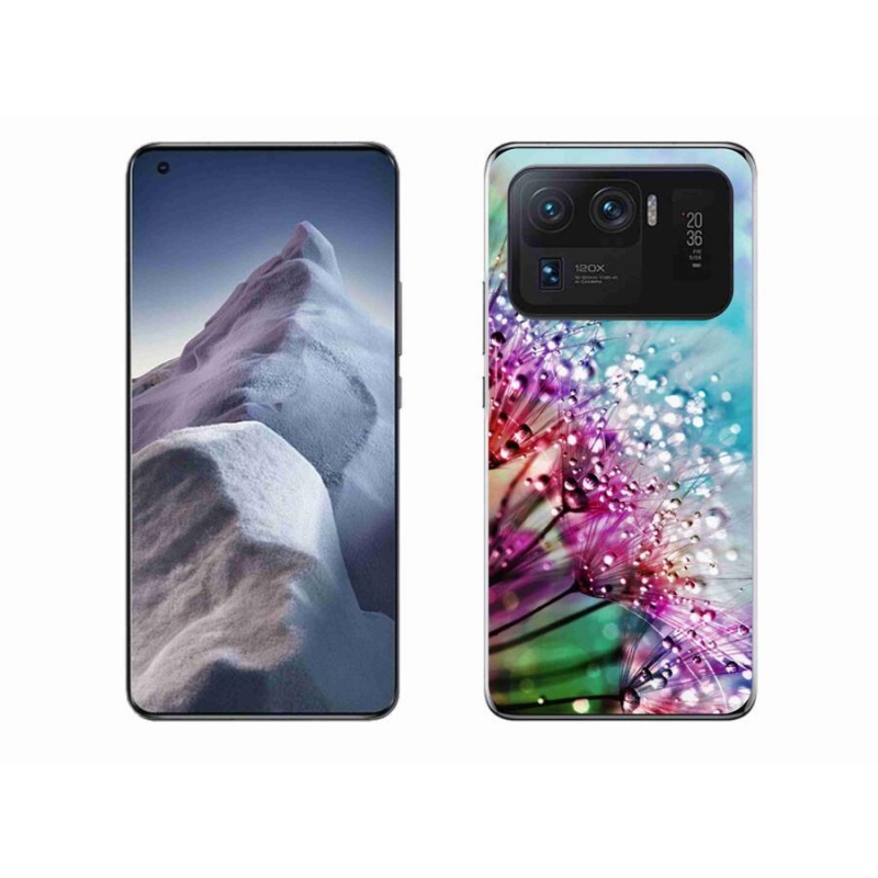 Gél borító mmCase a Xiaomi Mi 11 Ultra számára - színes virágok
