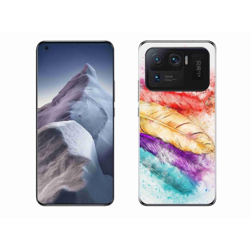 Gél borítás mmCase a Xiaomi Mi 11 Ultra számára - színes tollak