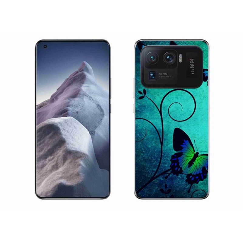 Gél borítás mmCase a Xiaomi Mi 11 Ultra számára - színes pillangók
