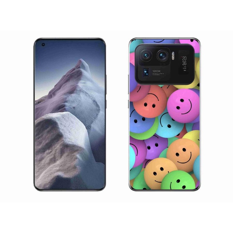 Gél borítás mmCase a Xiaomi Mi 11 Ultra számára - színes smiley-k