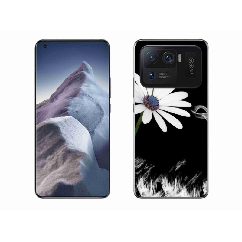 Gél borítás mmCase a Xiaomi Mi 11 Ultra számára - fehér virág