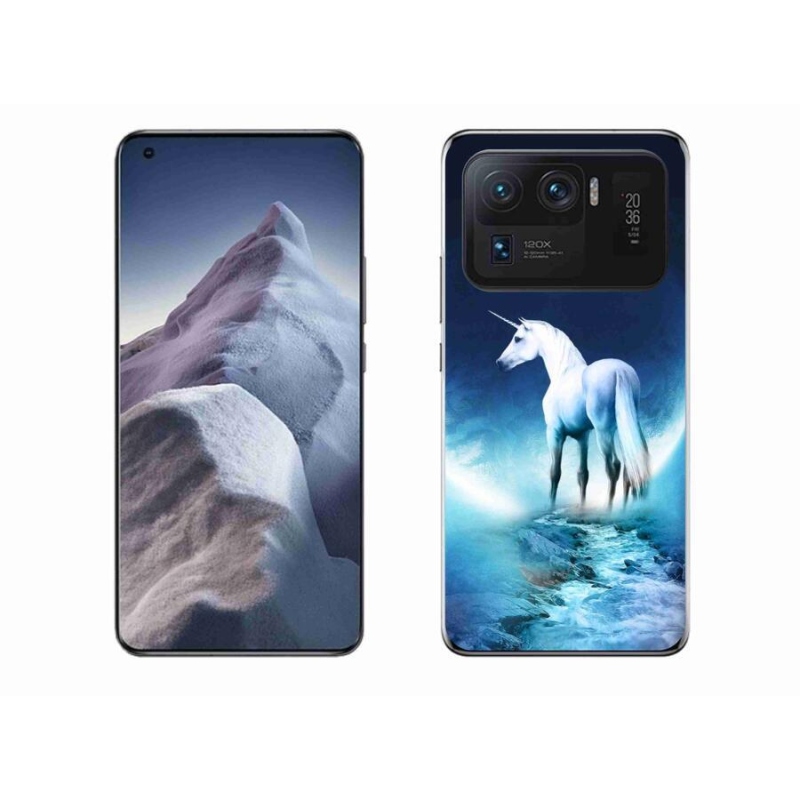 Gél borítás mmCase a Xiaomi Mi 11 Ultra számára - fehér egyszarvú