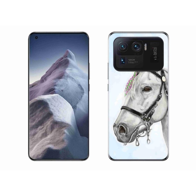 Gél borítás mmCase a Xiaomi Mi 11 Ultra - fehér ló 1