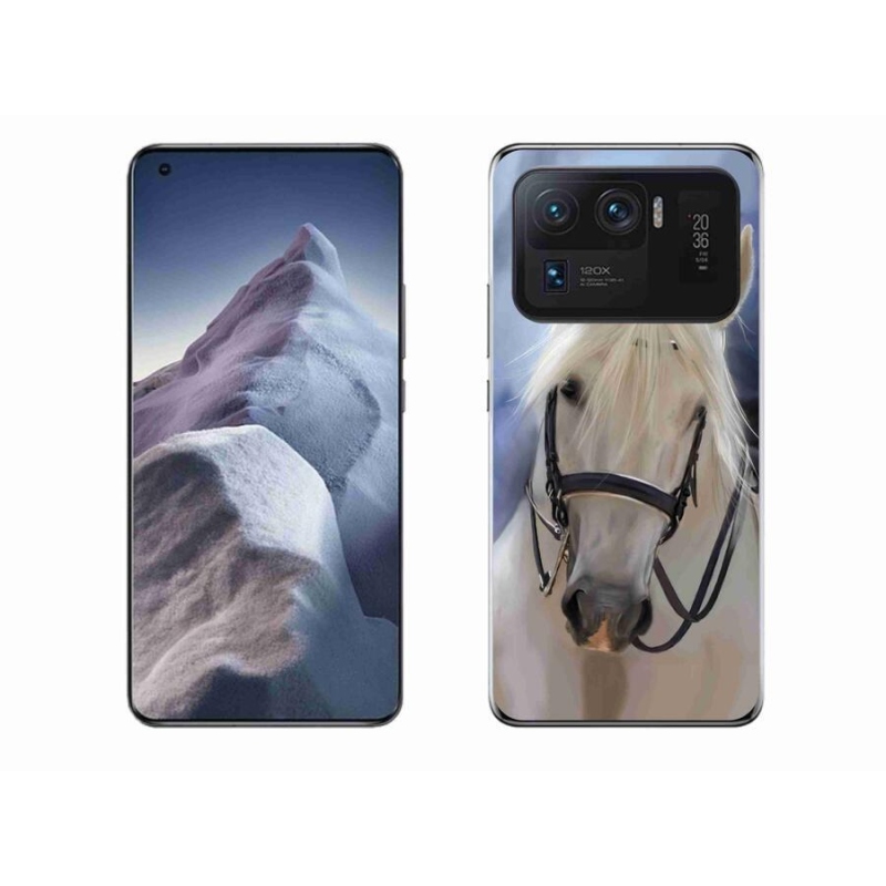 Gél borítás mmCase a Xiaomi Mi 11 Ultra készülékhez - fehér ló