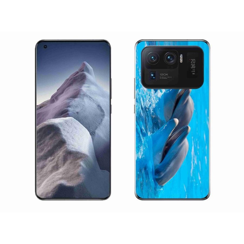 Gél borítás mmCase a Xiaomi Mi 11 Ultra készülékhez - delfinek