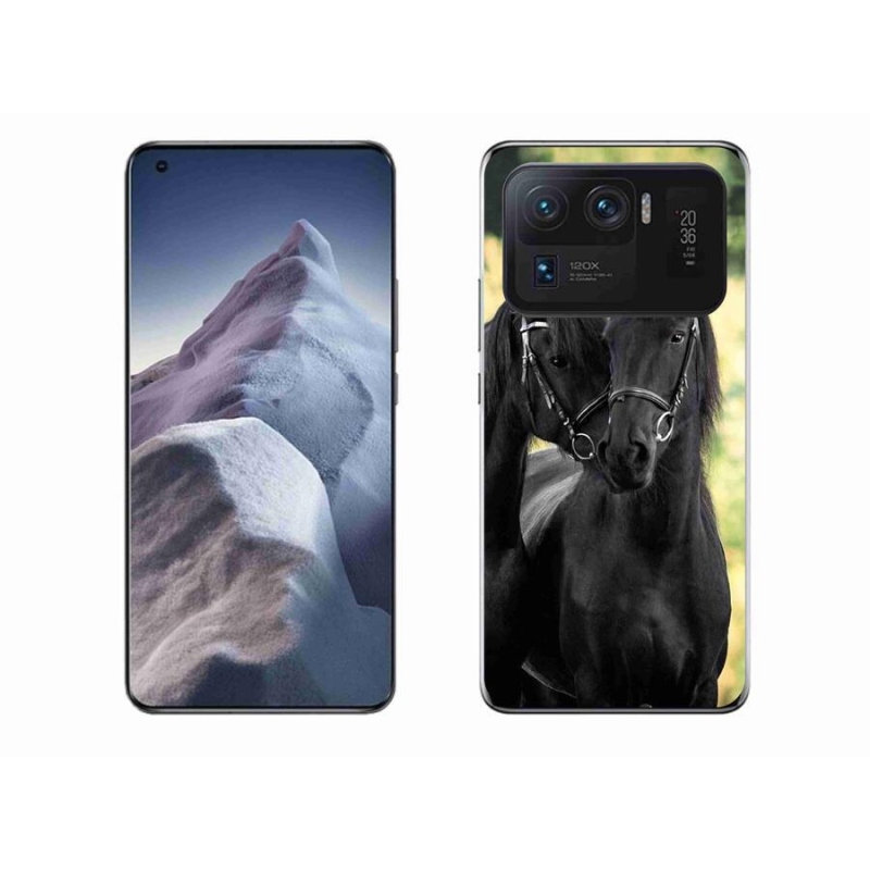 Gél borítás mmCase a Xiaomi Mi 11 Ultra számára - két fekete ló