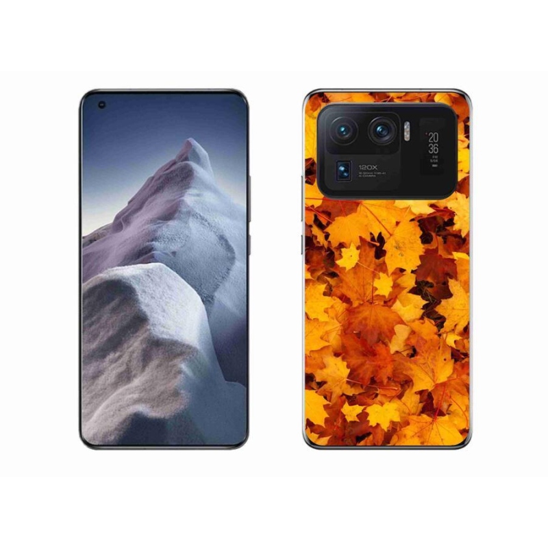 Gél borítás mmCase a Xiaomi Mi 11 Ultra számára - juharlevelek