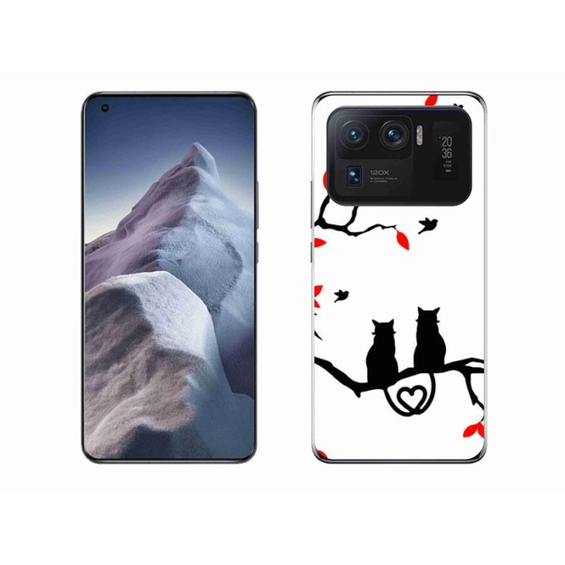 Gél borítás mmCase a Xiaomi Mi 11 Ultra számára - macska szeretet